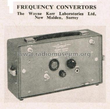 Frequency Convertors FC Series; Wayne Kerr; New (ID = 2713187) Equipment