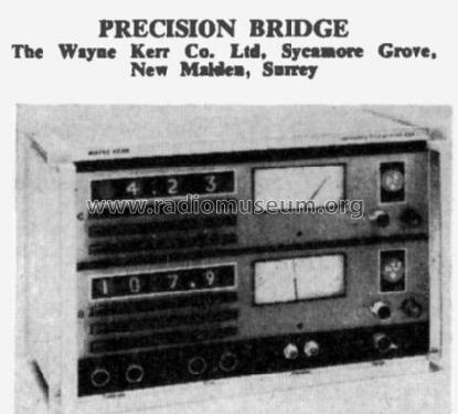 Precision Bridge B331; Wayne Kerr; New (ID = 3016161) Equipment