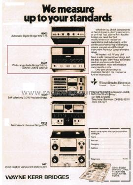 Wide Range Audio Bridge B224; Wayne Kerr; New (ID = 2866258) Ausrüstung