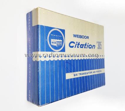 Citation Transistor 6 R305; Webster Co., The, (ID = 2275405) Radio