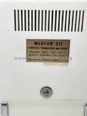 Webcor Cordless Transistor 311; Webster Co., The, (ID = 3031953) Radio