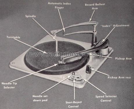 Record Changer Chassis 101 ; Webster Co., The, (ID = 1842020) Sonido-V