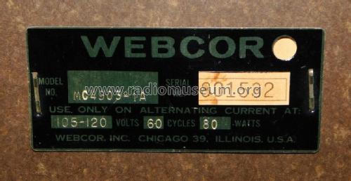 Webcor MC4903-1A Ch= 14X305-1; Webster Co., The, (ID = 2659455) Ampl/Mixer