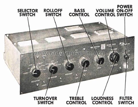 97-0 Preamplifier ; Webster Electric (ID = 2671207) Ampl/Mixer