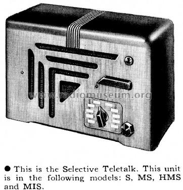 Teletalk S ; Webster Electric (ID = 1079266) Ampl/Mixer