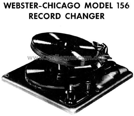 Record Changer 156 ; Webster Co., The, (ID = 1194639) R-Player