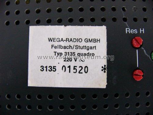 HiFi 3135 Quadro; Wega, (ID = 2167459) Radio