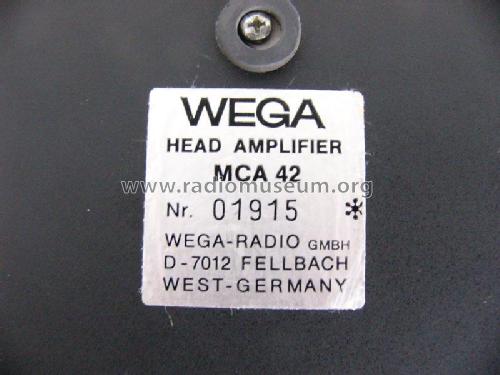 Moving Coil Head Amplifier MCA 42; Wega, (ID = 1983154) Ampl/Mixer