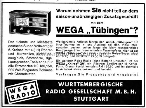 Tübingen GW; Wega, (ID = 3104355) Radio