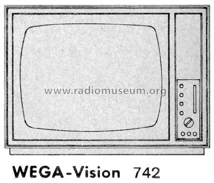 Wegavision 742; Wega, (ID = 2456274) Television