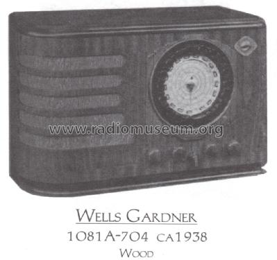 1081A-704 ; Wells-Gardner & Co.; (ID = 1502001) Radio