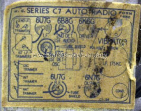 C7; Wells-Gardner & Co.; (ID = 1470497) Car Radio