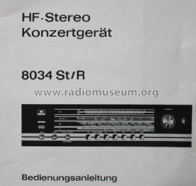 4066 mit Grundig Konzertgerät 8034 R-Stereo St/R ; Weltfunk GmbH & Co. (ID = 2611471) Radio