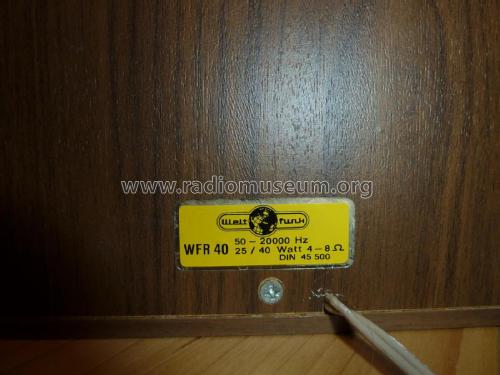Hi-Fi Lautsprecherbox WFR 40; Weltfunk GmbH & Co. (ID = 2964185) Speaker-P