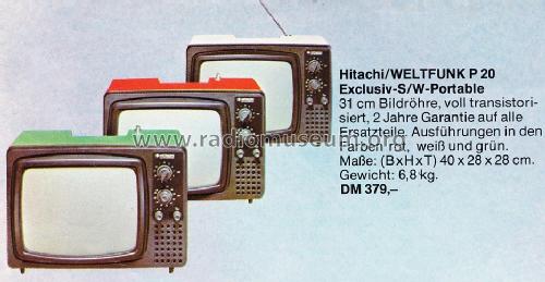 Hitachi P20; Weltfunk GmbH & Co. (ID = 1261244) Televisión