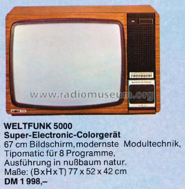 Super-Electronic 5000; Weltfunk GmbH & Co. (ID = 1261106) Televisore