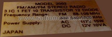 2002; Weltron Co., Inc.; (ID = 492744) Radio