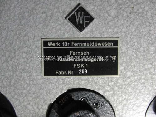 Fernseh-Kundendienstgerät FSK1; Werk für (ID = 1598289) Equipment