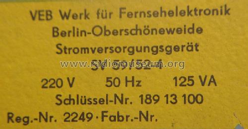 Stromversorgungsgerät SV59/52-4; Werk für (ID = 1712981) Aliment.