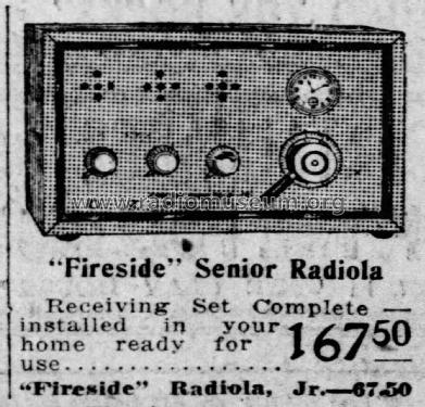 Fireside Radiola ; West Penn Radio Co.; (ID = 2069854) Radio