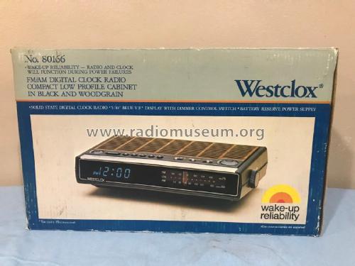 AM-FM Electronic Clock Radio 80166; Westclox General (ID = 2346799) Radio