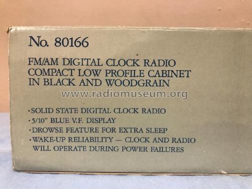 AM-FM Electronic Clock Radio 80166; Westclox General (ID = 2346800) Radio