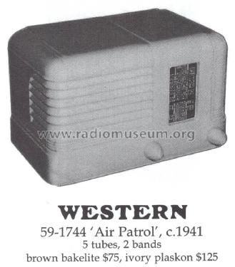 Air Patrol 59-1744 ; Western Auto Supply (ID = 1482892) Radio