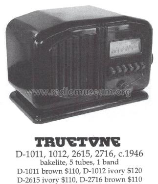 Truetone D1012 ; Western Auto Supply (ID = 1482822) Radio