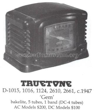 Truetone D2661 ; Western Auto Supply (ID = 1482839) Radio