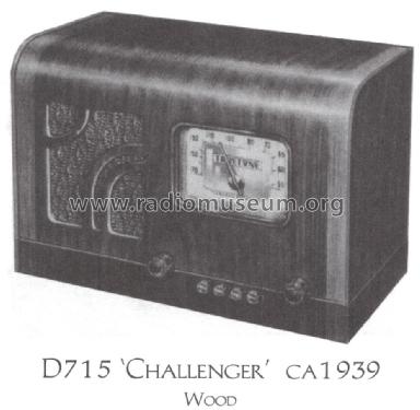 D715 Challenger Truetone ; Western Auto Supply (ID = 1512007) Radio