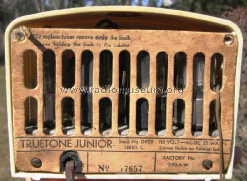 Truetone D909 Junior ; Western Auto Supply (ID = 746780) Radio