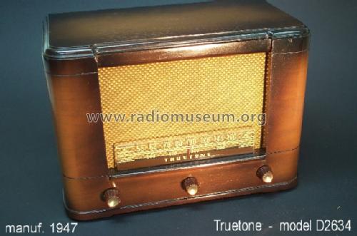 D-2634 Truetone ; Western Auto Supply (ID = 253772) Radio