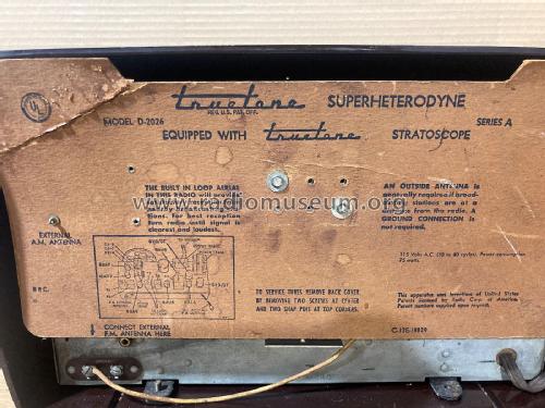 Truetone D2026 Series A; Western Auto Supply (ID = 3087662) Radio