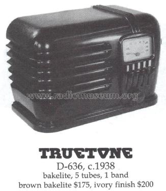 Truetone D-636 ; Western Auto Supply (ID = 1482788) Radio