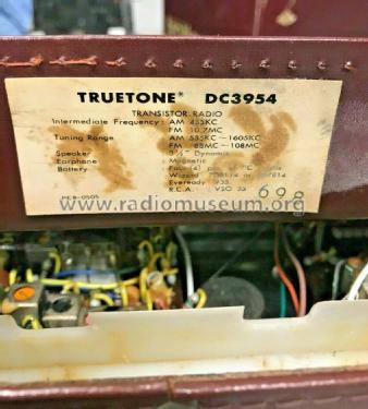 Truetone DC3954 ; Western Auto Supply (ID = 2569174) Radio