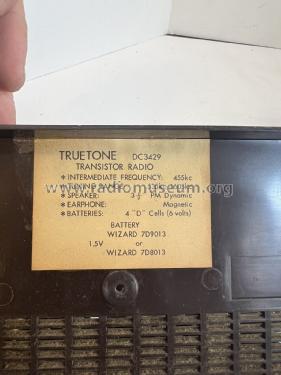 Truetone Nine Transistor DC3429; Western Auto Supply (ID = 2999451) Radio