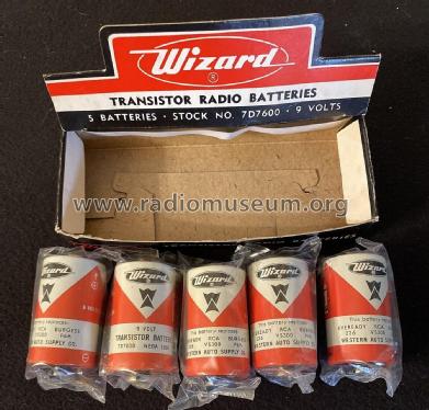 Wizard 9V Battery 7D7600 NEDA 1600; Western Auto Supply (ID = 2829391) Power-S