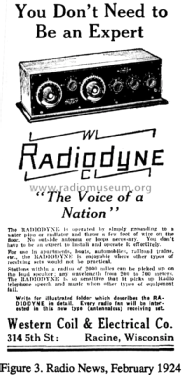 Radiodyne WC-10; Western Coil & (ID = 2802109) Radio