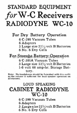 Radiodyne WC-10; Western Coil & (ID = 2802112) Radio