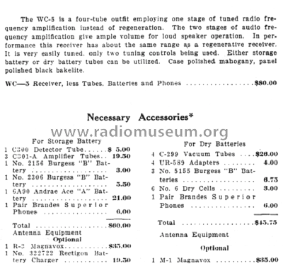 Radiodyne WC-5B; Western Coil & (ID = 2802015) Radio