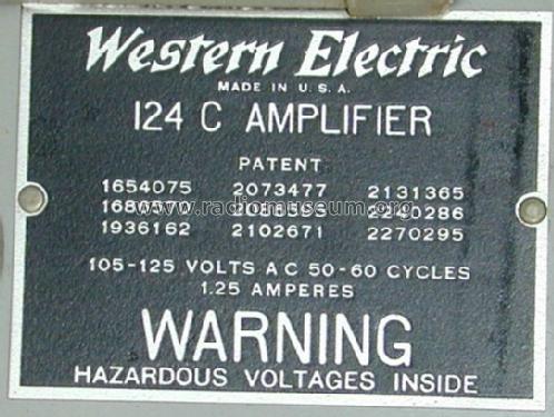 124C ; Western Electric (ID = 505956) Ampl/Mixer