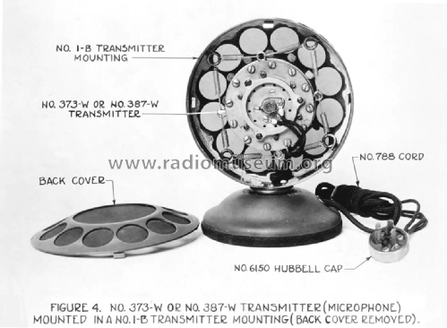 Carbon transmitter 373-W; Western Electric (ID = 2989734) Microphone/PU