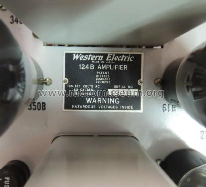 Amplifier 124B; Western Electric (ID = 1752959) Ampl/Mixer