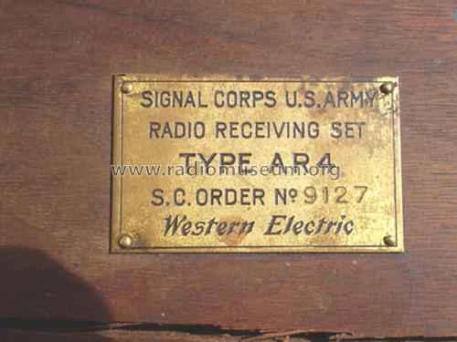 Radio Receiving Set Type AR4 ; Western Electric (ID = 1901828) Cristallo