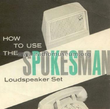 Spokesman 107A; Western Electric (ID = 827963) Verst/Mix