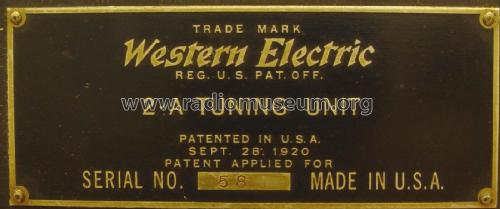 Tuning Unit 2-A; Western Electric (ID = 2263189) mod-pre26