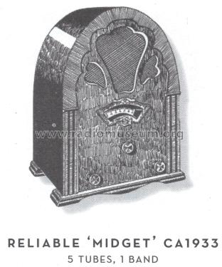 Reliable Midget ; Unknown - CUSTOM (ID = 1569929) Radio