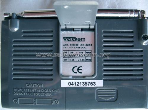 10 band World Receiver KK-9803; Westfalia, (ID = 1352281) Radio