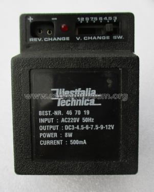 Stecker-Netzgerät Best.-Nr. 46 70 19; Westfalia, (ID = 3095143) Power-S