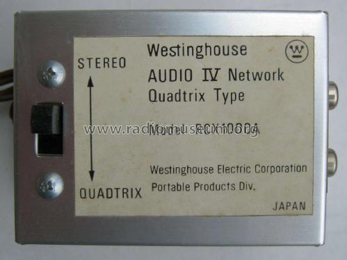 Audio IV Network Quadtrix Type RCX1000A; Westinghouse El. & (ID = 1946145) Diverses